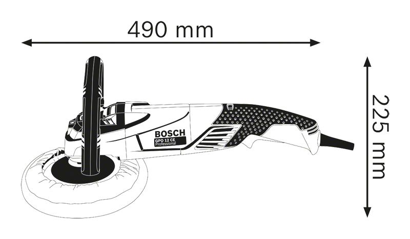 Bosch รุ่น GPO 12 CE เครื่องขัดเงา