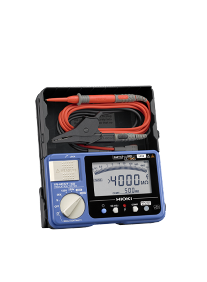 HIOKI IR4057-50 เครื่องทดสอบความต้านทานฉนวนทางไฟฟ้าแรงดันทดสอบ 1000V (Digital Insulation Testers, 5-range)