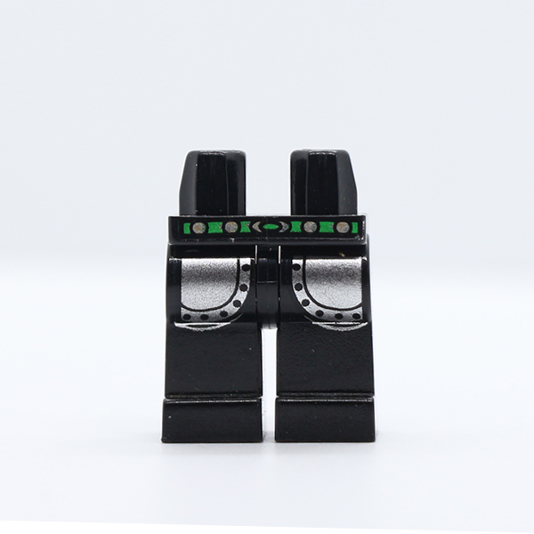 Hips and Legs with Castle Knights Kingdom Leg Armor, Green and Silver Belt Pattern