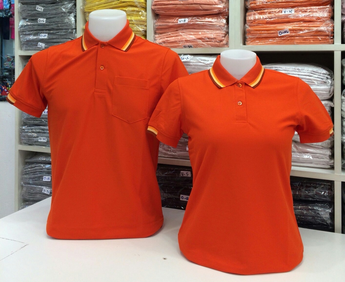 เสื้อโปโลหญิง-ชาย ไซต์ S-3XL