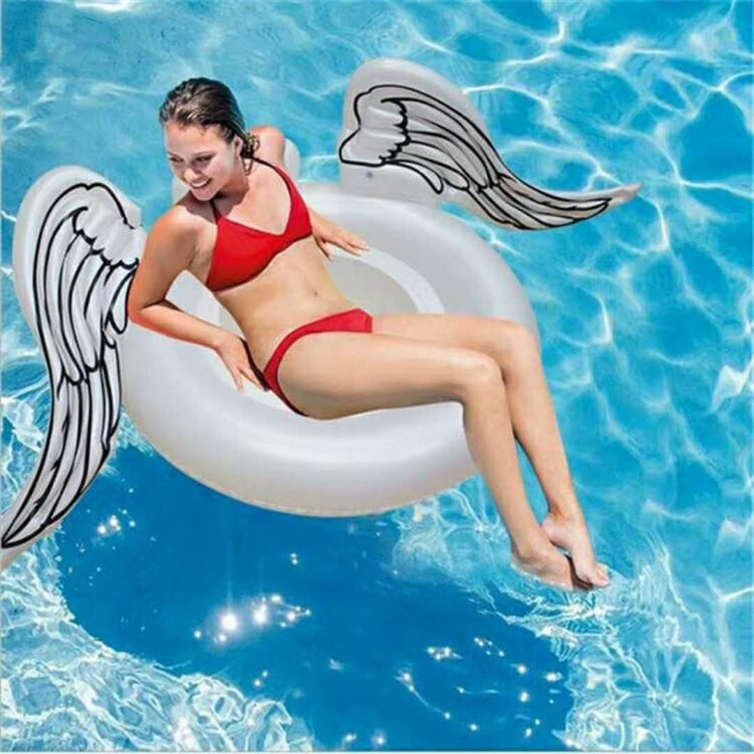 ห่วงยางปีกนางฟ้า ที่นั่งตาข่าย Inflatable Angel Wings Pool Float (Net Seat)