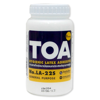 กาวลาเท็กซ์ TOA ขนาด 8ออนซ์ [กล่องบรรจุ2โหล] (ขายยกกล่อง24ขวด)