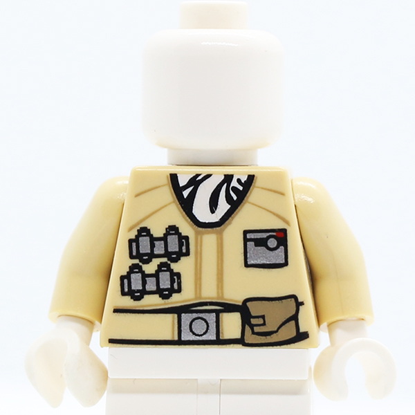 SW Hoth Rebel Jacket with White Scarf and Tan Belt Pattern / Tan Arms / White Hands