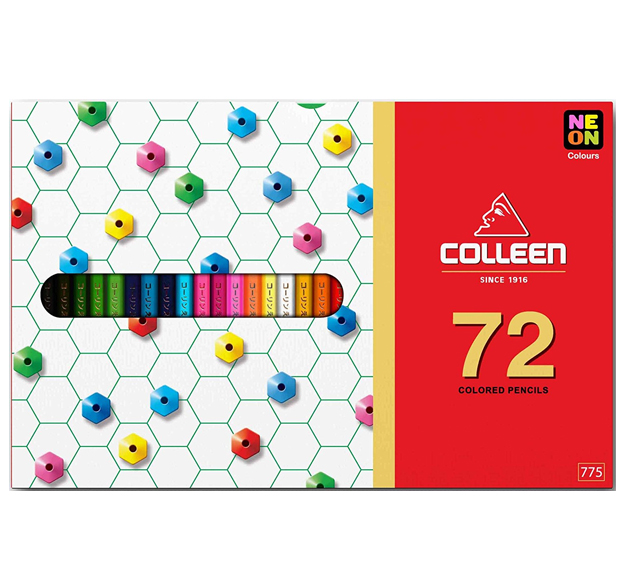 สีไม้ Colleen หัวเดียว 72แท่ง72สี (ขายยกโหล12กล่อง)