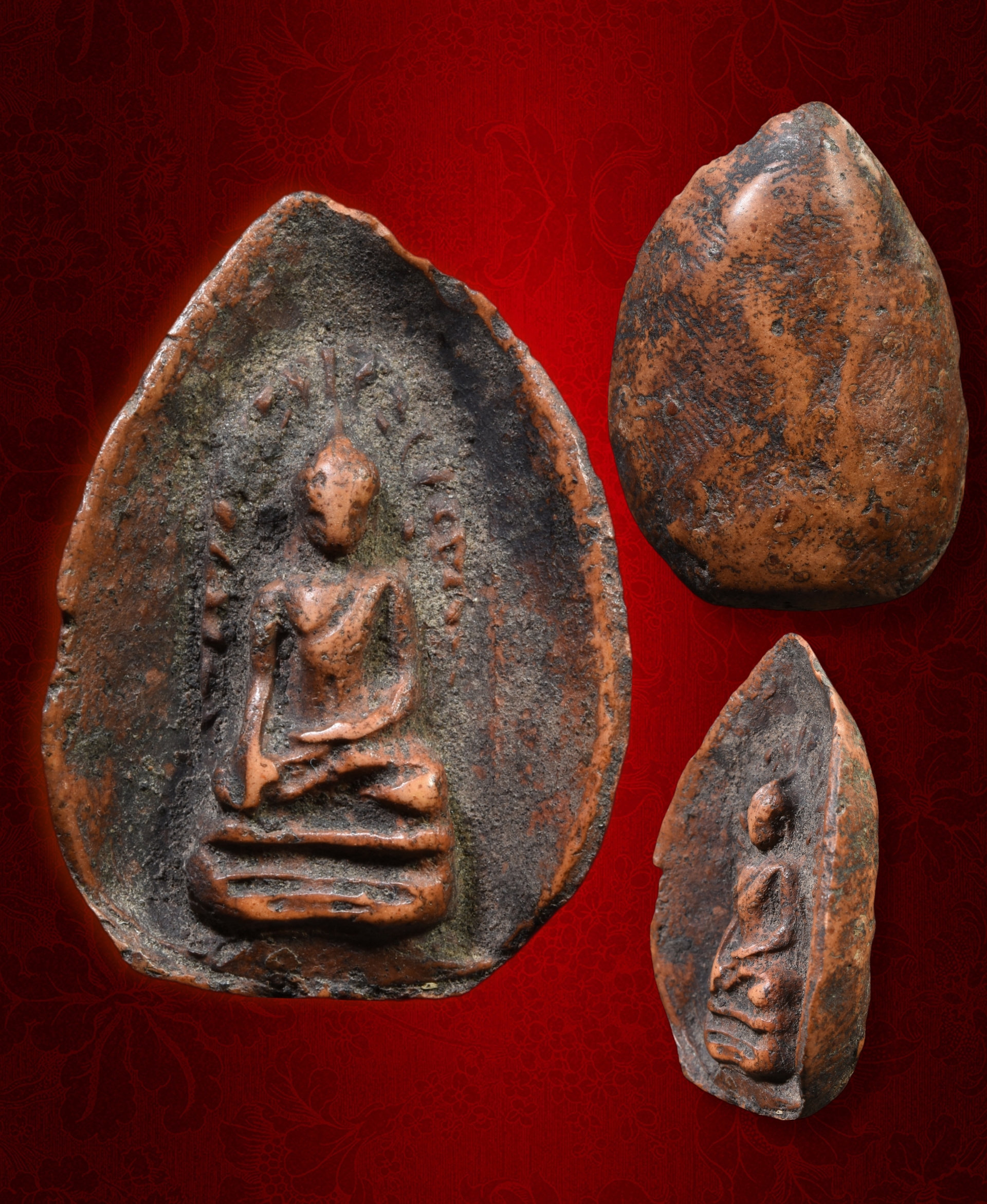 พระรอดใบโพธิ์ เนื้อดิน