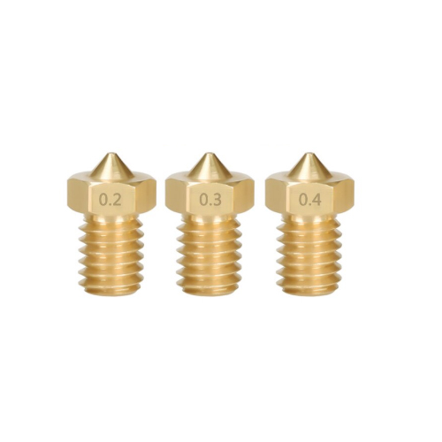 3D Printer Accessories 1.75Mm 0.2 mm Copper Nozzle for V6 Heating Block Hot End Nozzle