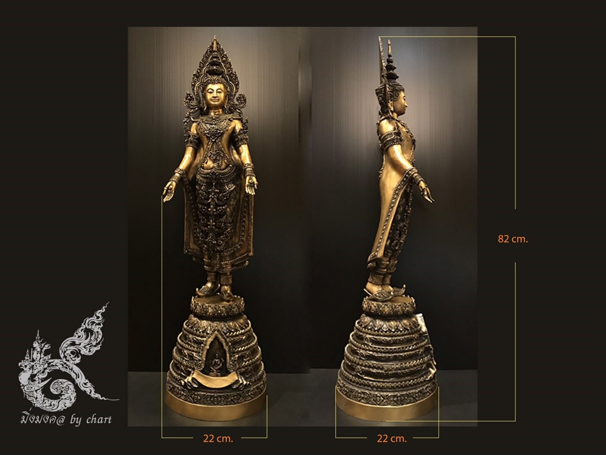 พระพุทธมหาจักรพรรดิ ปางเปิดโลก สูง 32 นิ้ว