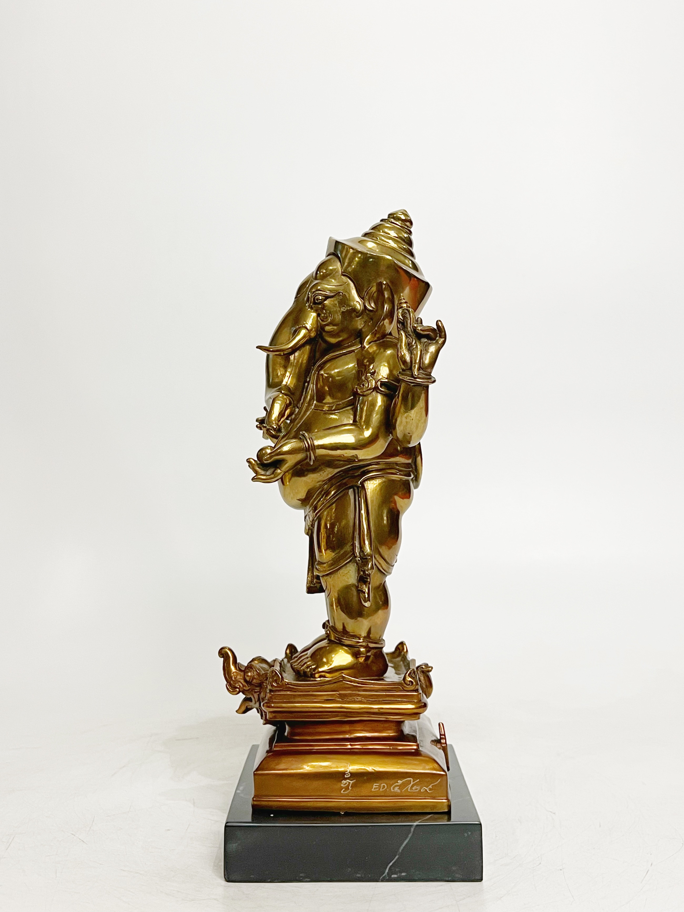 พระพิฆเนศ เทวรูปสรงน้ำ พระวินายักจตุรถีคเณศวร์ สูง 12 นิ้ว (หมายเลข5)