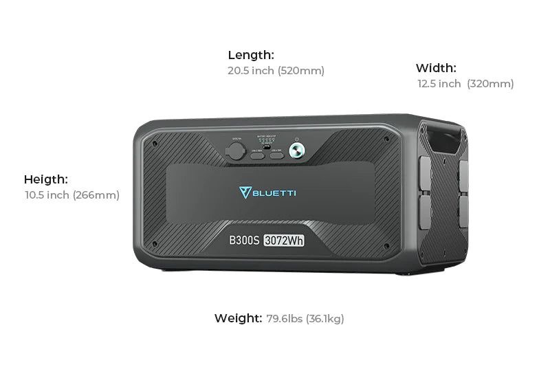 BLUETTI AC200MAX + BLUETTI B300 Home Battery Backup (Bundle Set แบตเตอรี่สำรองพกพา + แบตเสริม)