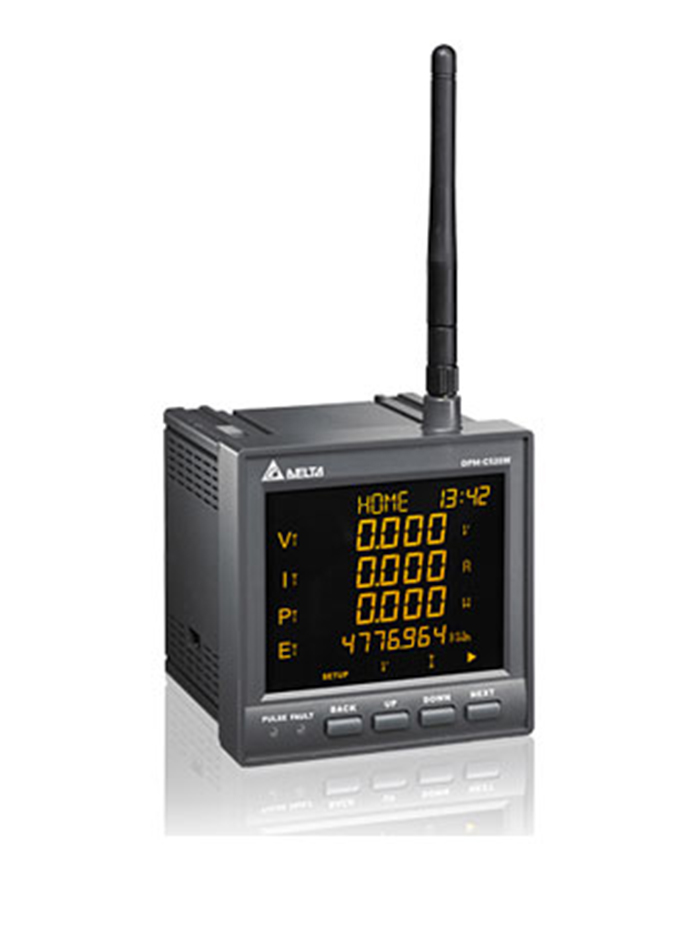 DELTA รุ่น DPM-C520W เครื่องวัดค่ากำลังไฟฟ้าแบบติดหน้าตู้ไฟฟ้า