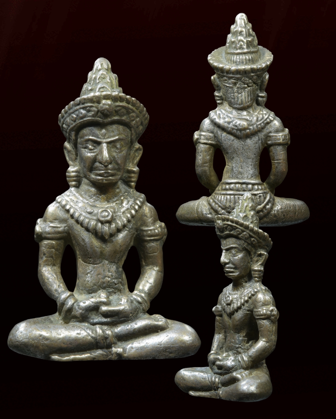 พระร่วงนั่งหมวกขีโบ เนื้อสัมฤทธิ์เงิน