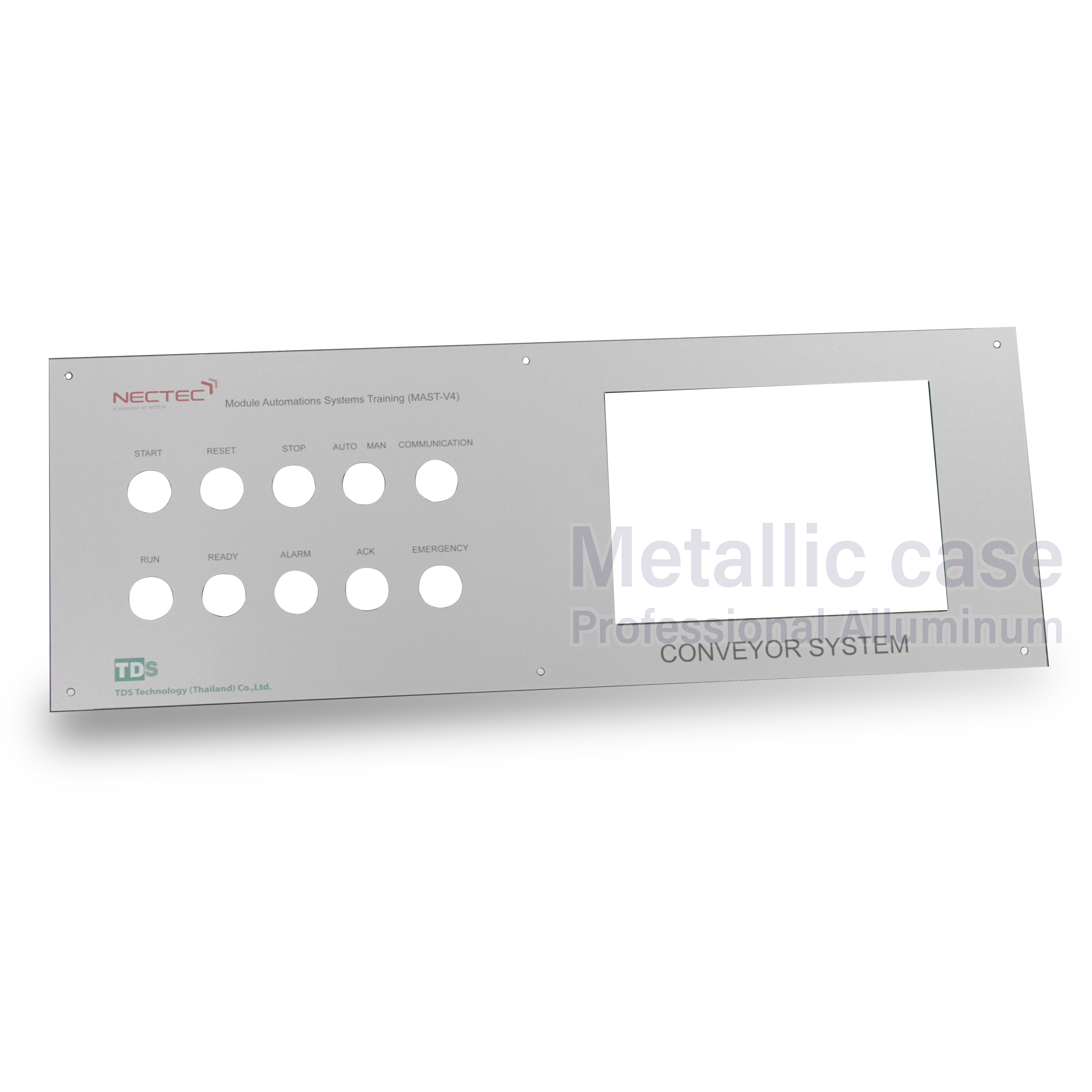 metallic case2-0595-AAA-6409 / Assembling (260x200x4mm)NC.Silver