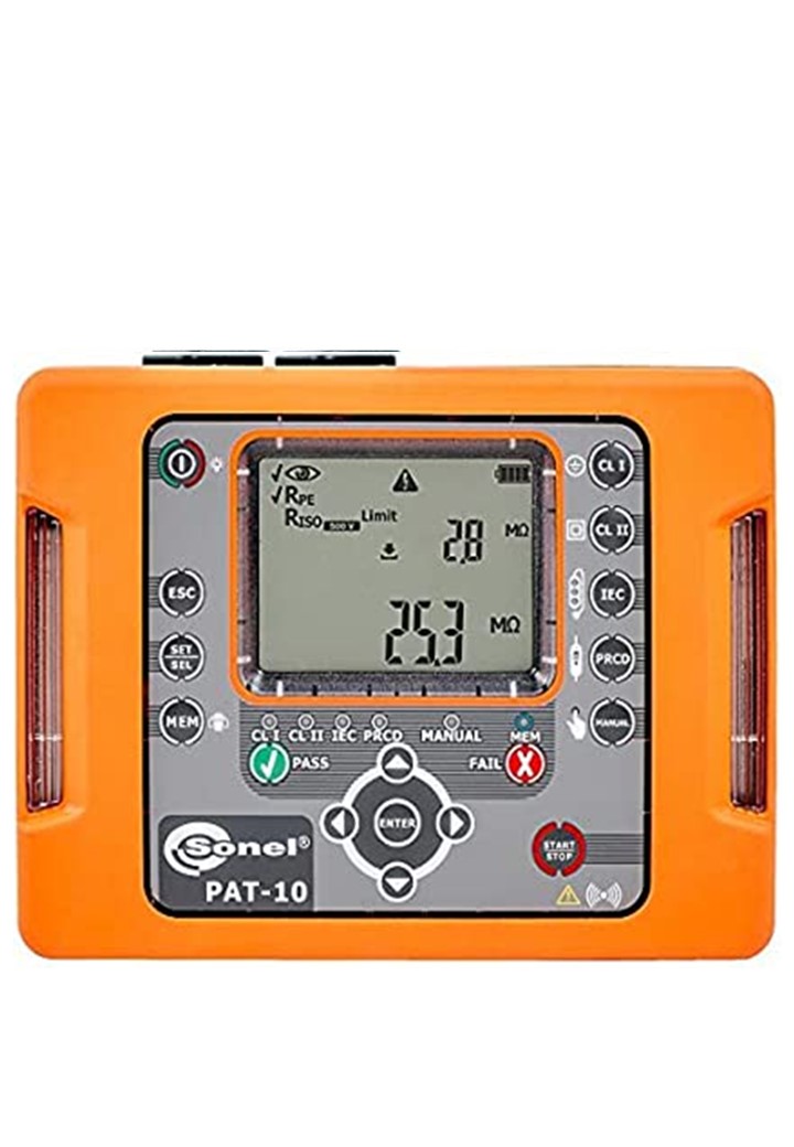 SONEL PAT-10 เครื่องทดสอบความปลอดภัยของเครื่องใช้ไฟฟ้า