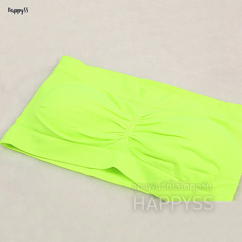 เสื้อเกาะอก สีแซ่บ เกาะอกสีนีออน มีซับใน ใส่แทนเสื้อชั้นใน