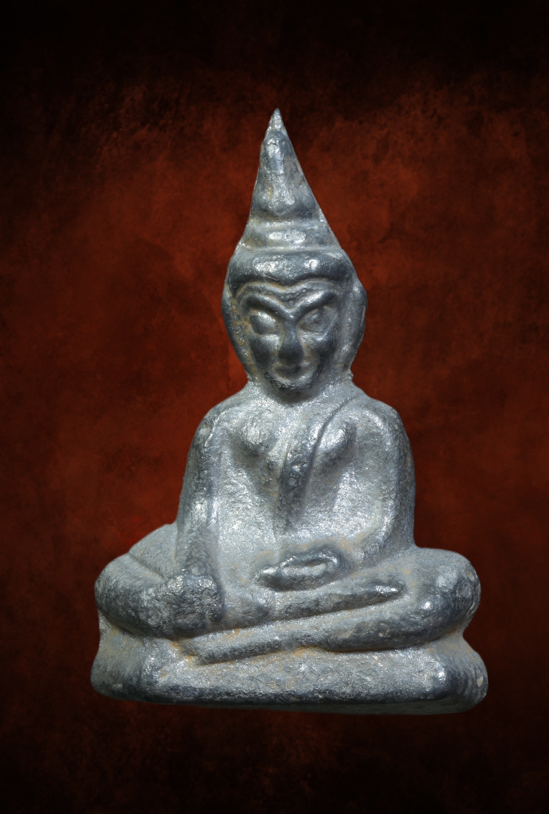 พระท่ากระดาน เนื้อชินเงินผิวปรอท