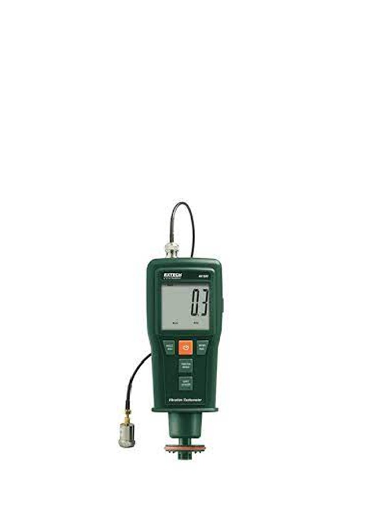EXTECH รุ่น 461880 เครื่องวัดแรงสั่นสะเทือนและวัดความเร็วรอบได้ แบบ 2-in-1 Vibration Meter + Laser/Contact Tachometer Measures Acceleration, Velocity and Displacement plus RPM and Linear Surface Speed