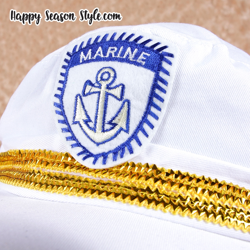 หมวกทหารเรือ กะลาสี กัปตัน สีขาว แบบ Girl's Generation