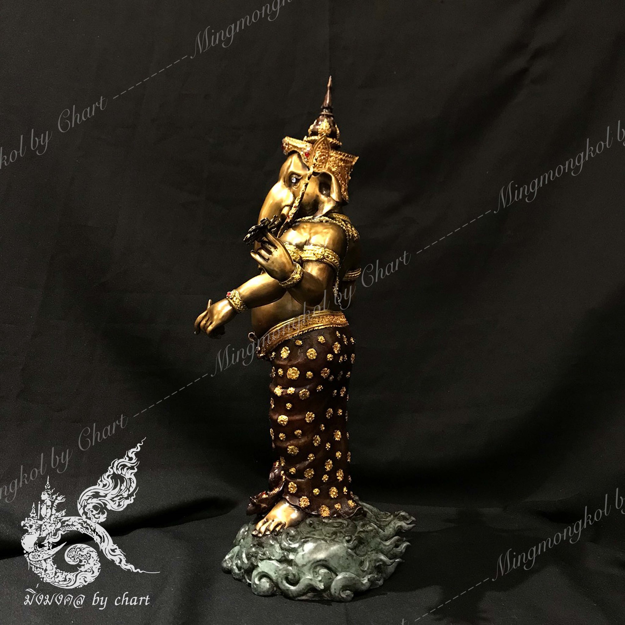 พระพิฆเนศ ปางเหนือเมฆ หน้าตัก 9 นิ้ว