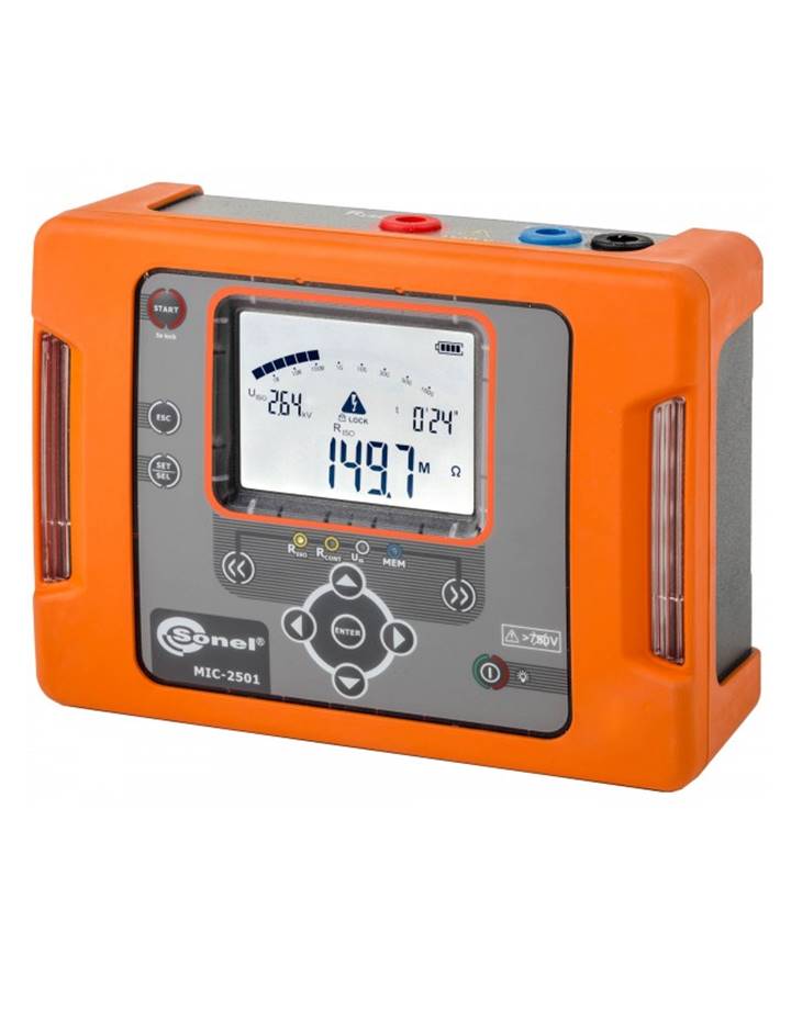 SONEL รุ่น MIC-2501 เครื่องทดสอบความเป็นฉนวนทางไฟฟ้า ระดับแรงดัน 2500V ย่านความต้านทาน 1GΩ