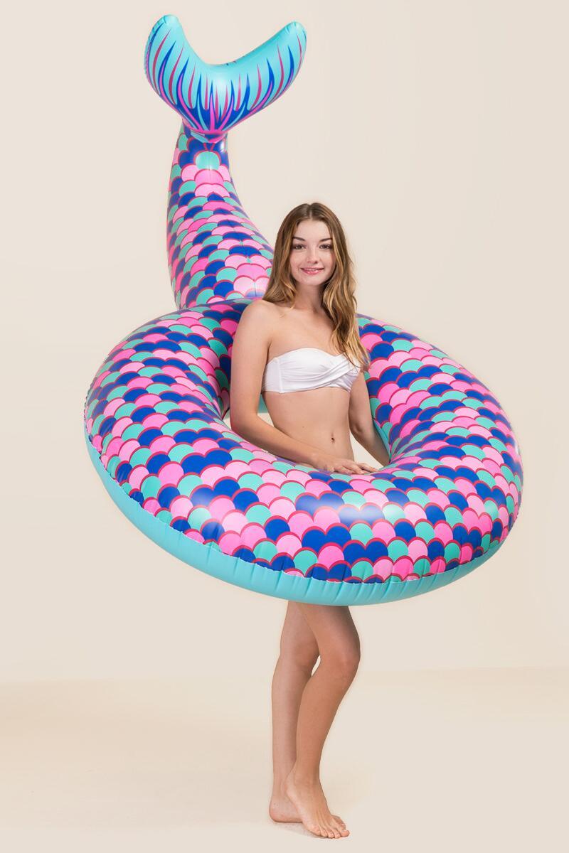 ห่วงยางหางนางเงือก Inflatable Mermaid Tail Pool Float