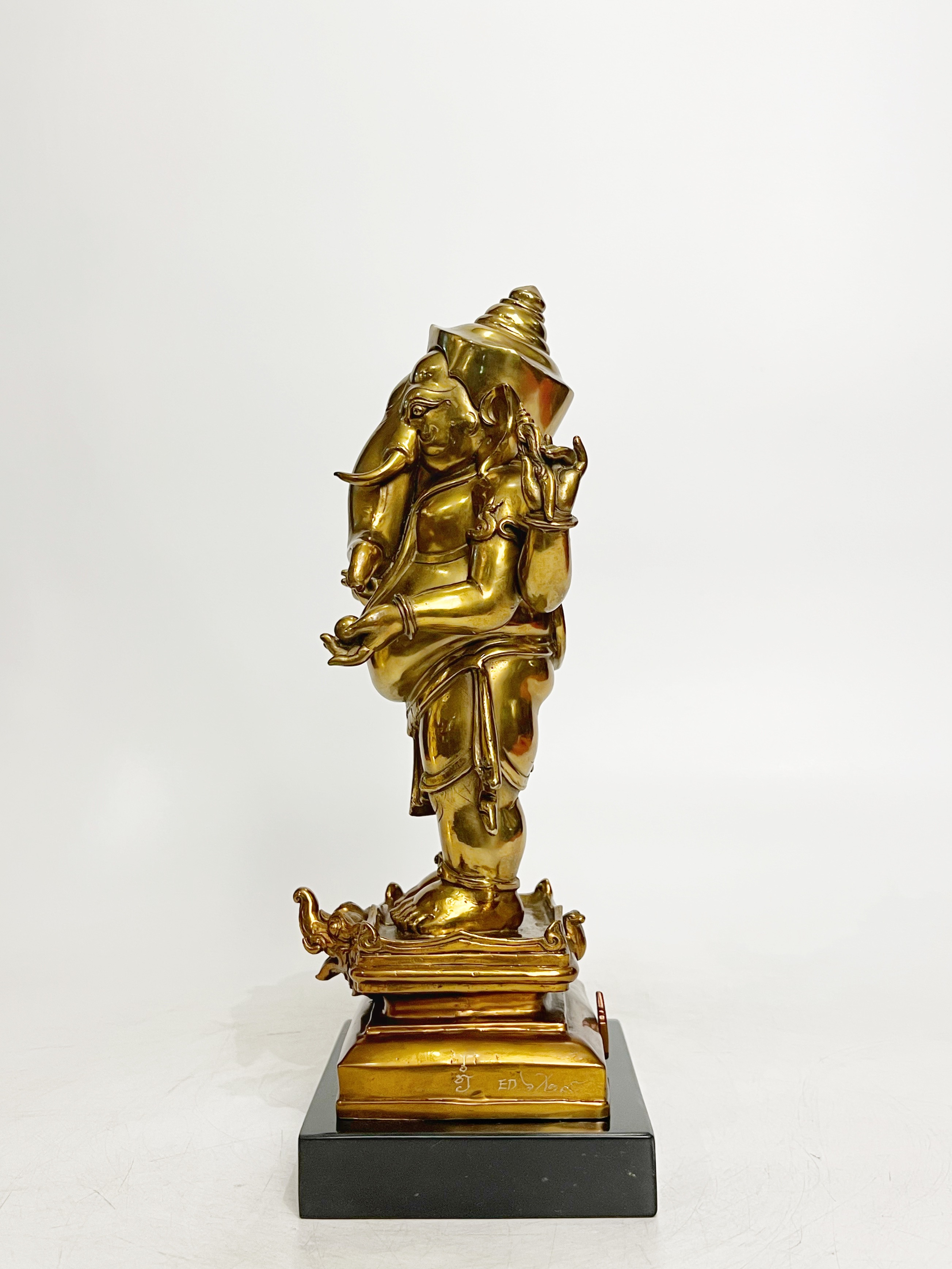 พระพิฆเนศ เทวรูปสรงน้ำ พระวินายักจตุรถีคเณศวร์ สูง 12 นิ้ว (หมายเลข6)