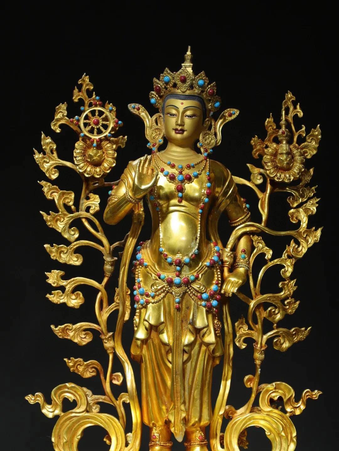 Pre-Order : พระศรีอริยเมตไตรย พระเมตตรัยโพธิสัตว์ สูง 57 cm