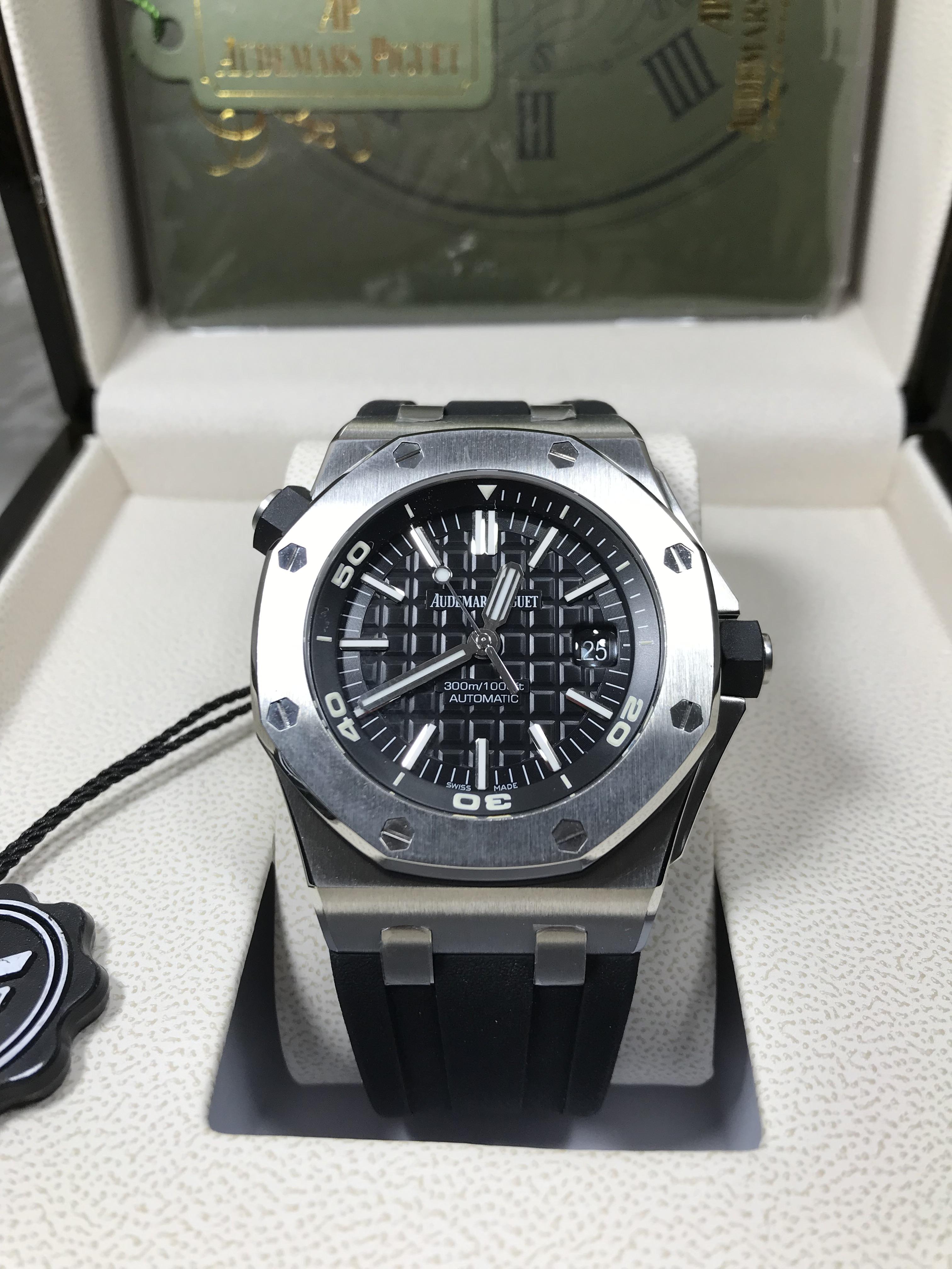 😍Audemars Piguet Diver Black Dial 15710ST (Swiss ZF)