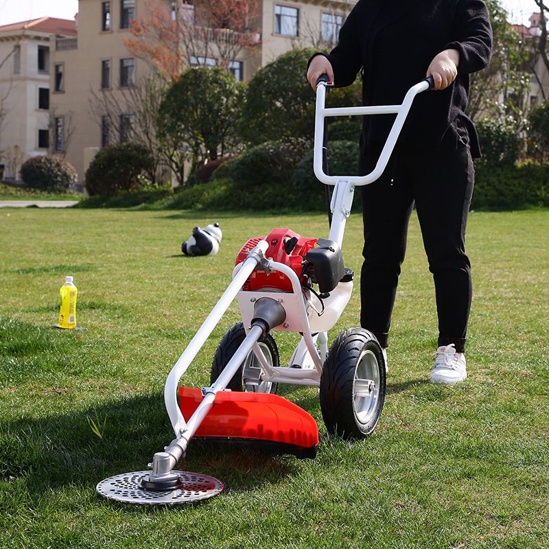 โครงเครื่องตัดหญ้ารถเข็น รุ่นโครงหนาพิเศษ แถมใบวงเดือน10นิ้วฟรี