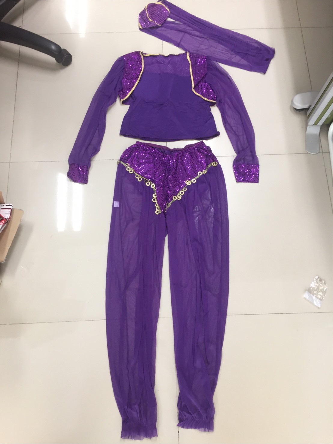 ชุดคอสเพลย์ ชุดแฟนซี ชุดนิทาน อาหรับราตรี Cosplay - ชุดจินนี่ ชุดอาหรับ ชุดเปอร์เซีย สีม่วงชวนค้นหา