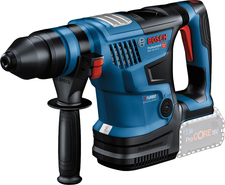 Bosch รุ่น GBH 18V-34 CF สว่านโรตารี่ไร้สาย BITURBO พร้อมระบบ SDS plus