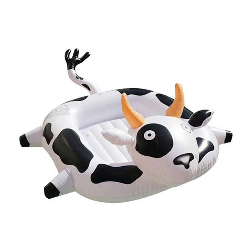 ห่วงยางรูปวัว เป่าลม Inflatable Cow Pool Float