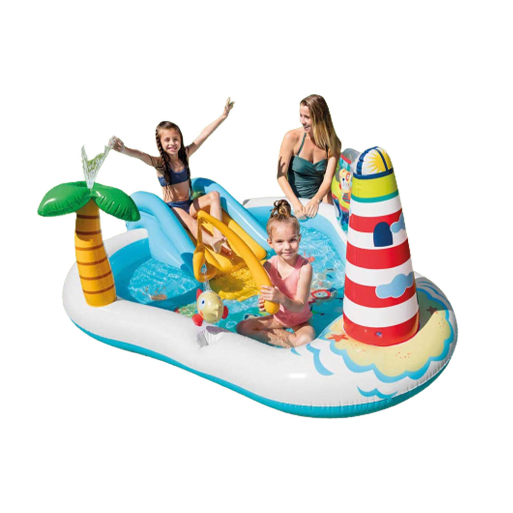 Intex Fishing Water Play Centre Pool สระสไลเดอร์ ฟิชชิ่ง ฟัน By Float Me Summer