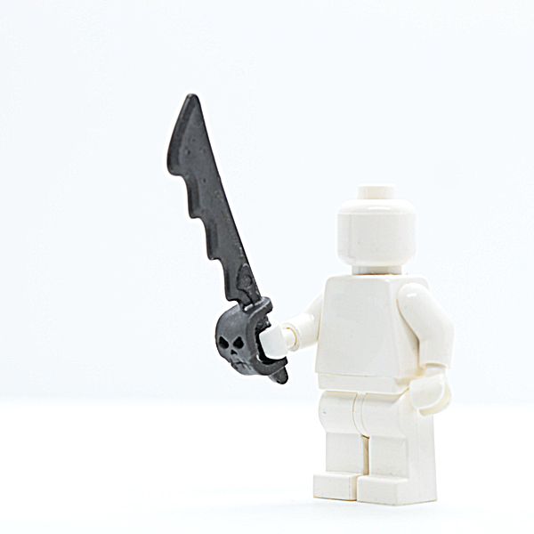 Sword, Cutlass Serrated with Skull Hand Guard