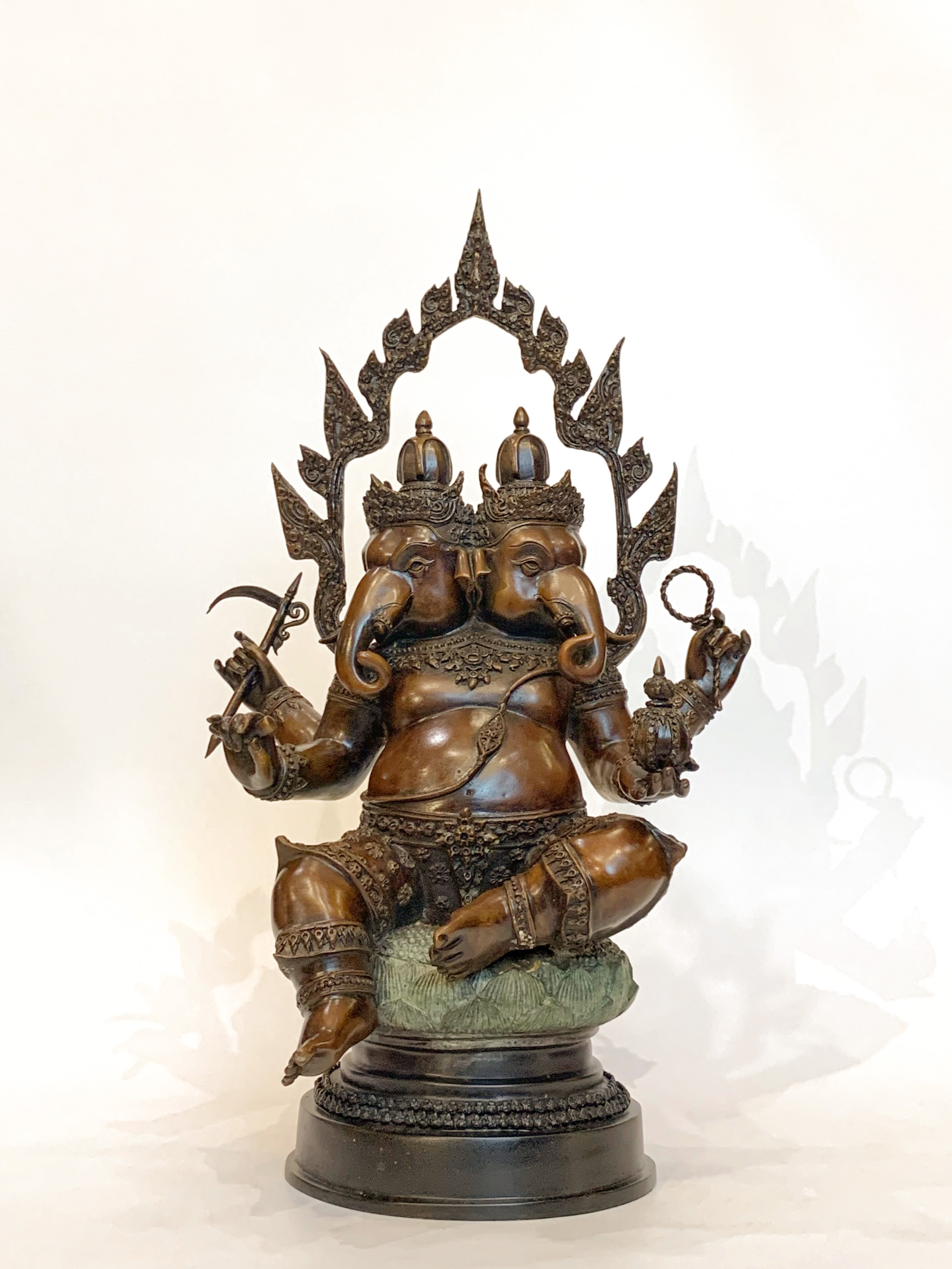 พระพิฆเนศ ปางทวิมุข หน้าตัก 9 นิ้ว