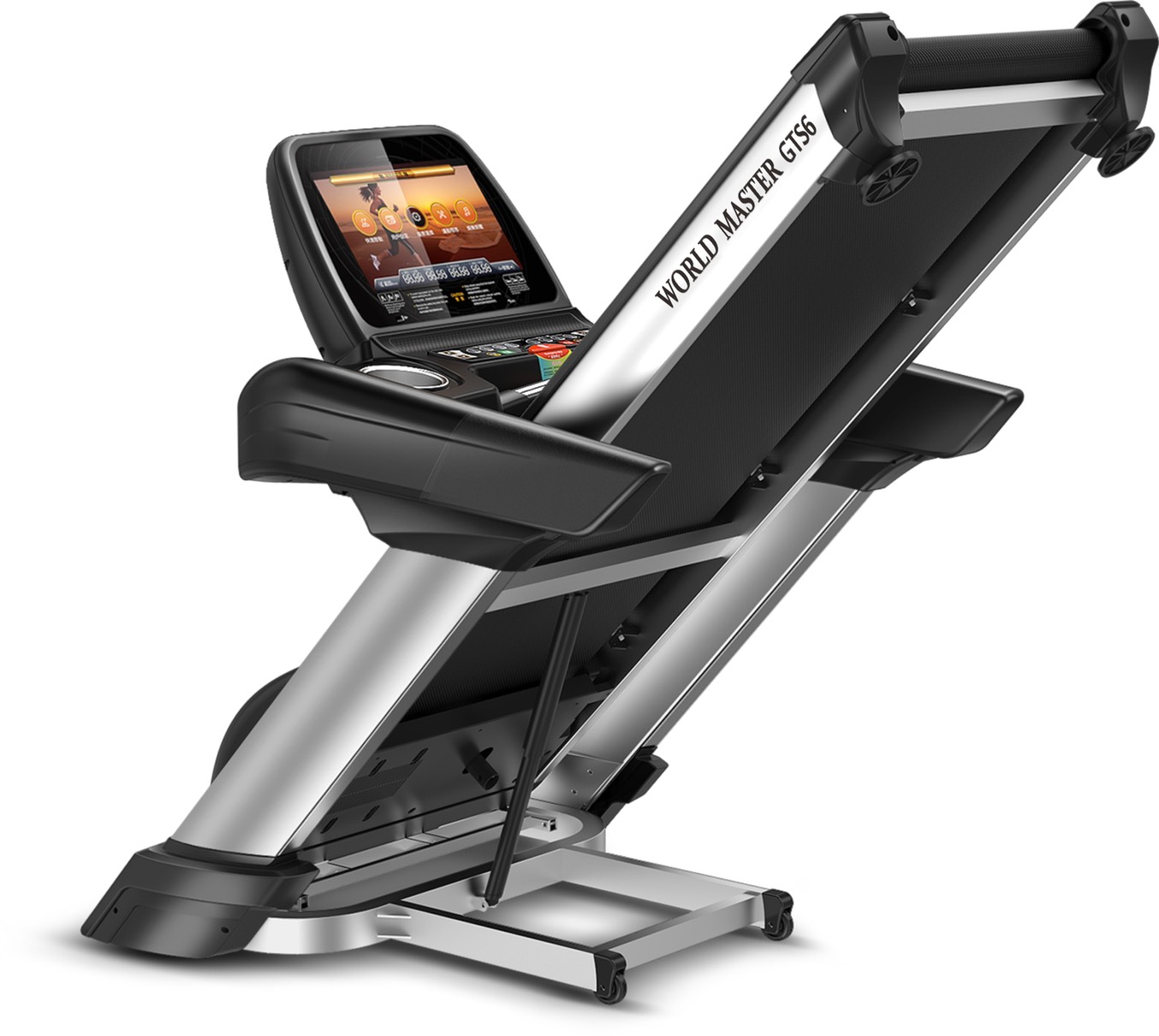 ลู่วิ่งไฟฟ้าcommercial รุ่นGTS6 World Master มอเตAC5.0แรงม้า เล่นเกมส์APP ZWIFTได้