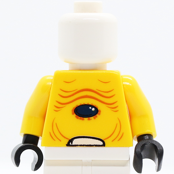 SP Alien with Skin Folds and Black Center Pattern / Yellow Arms / Black Hands