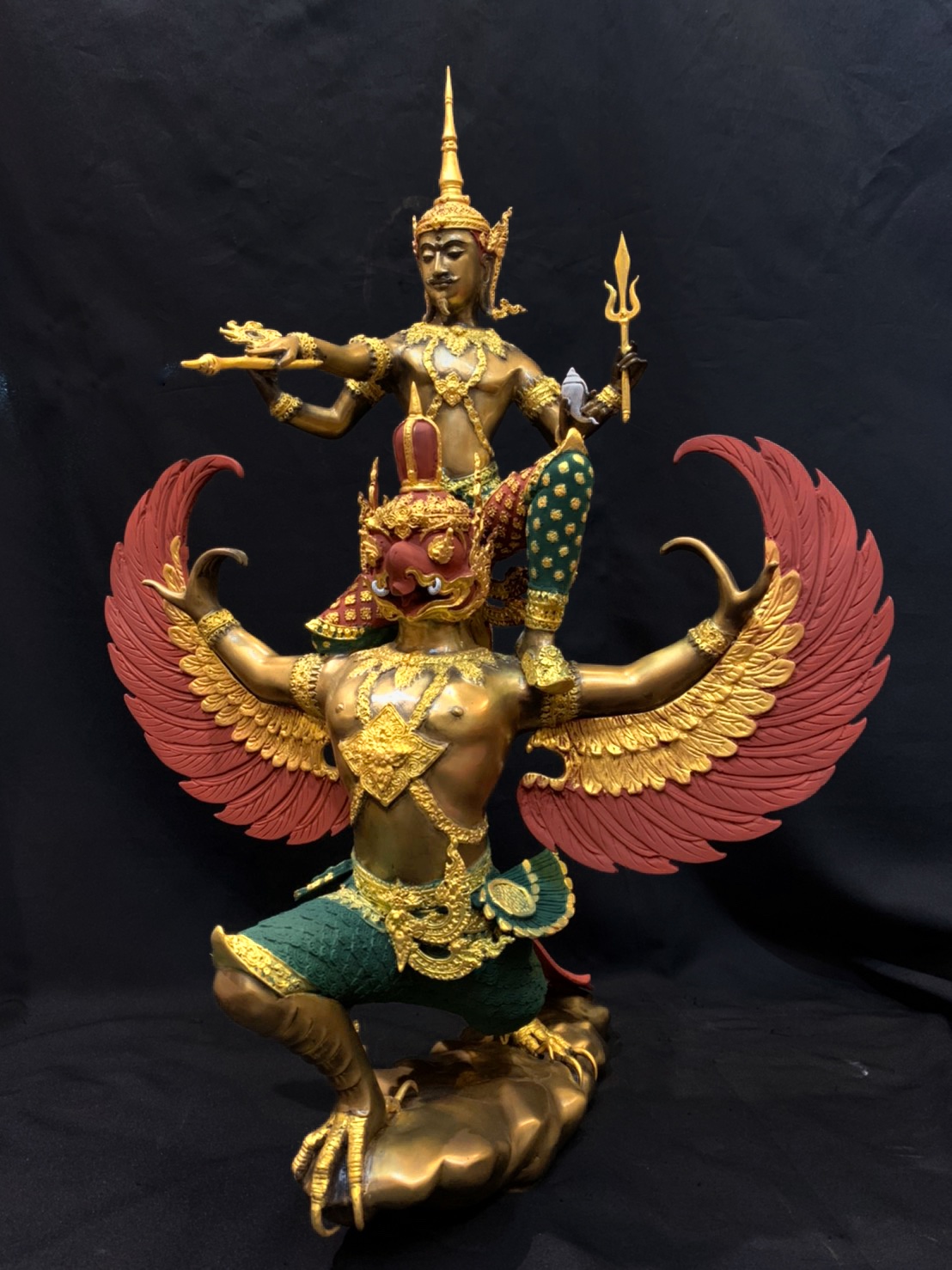 พระนารายณ์ทรงครุฑ หน้าตัก 9 นิ้ว