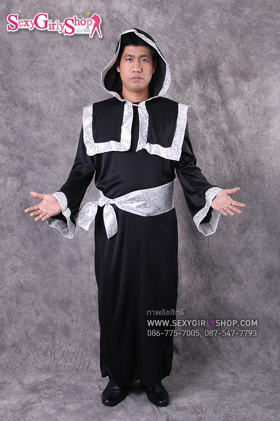 ชุดแฟนซี ชุดคอสเพลย์ Cosplay ชุดฮาโลวีน - ชุดแฟนซีผู้ชาย พ่อมดขอบเงิน