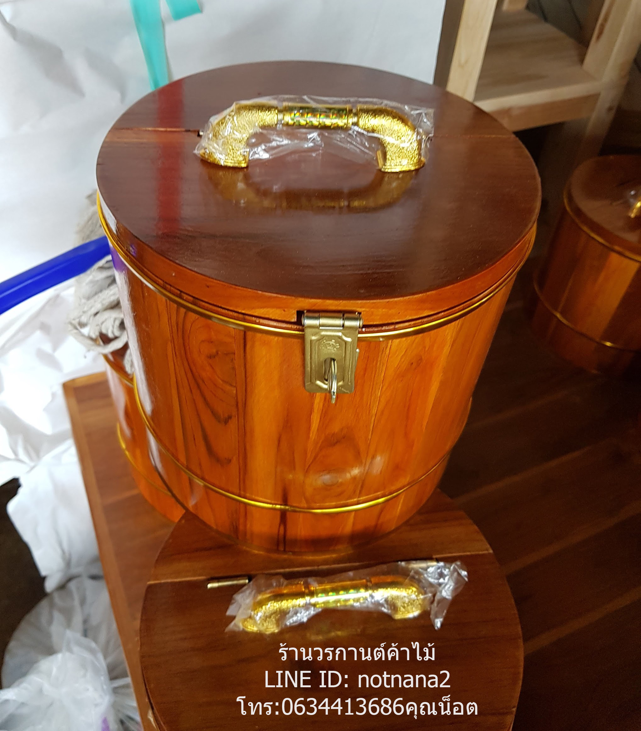 กระปุกออมสินไม้สัก