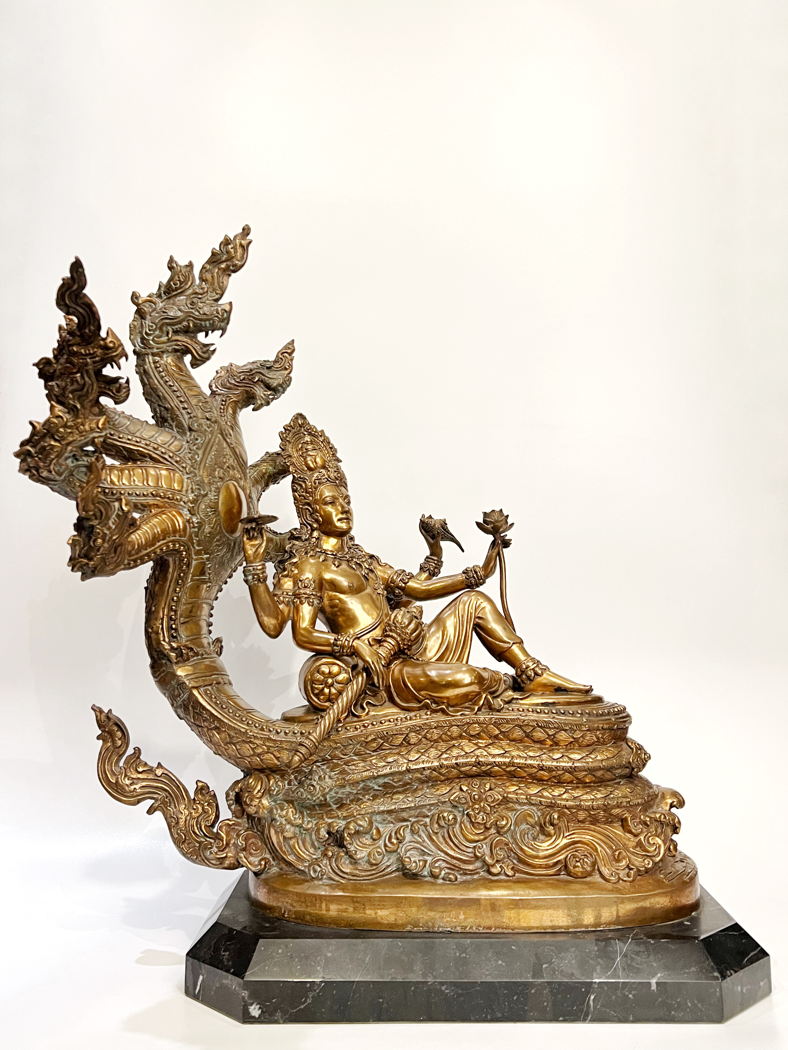 พระนารายณ์ บรรทมสินธุ์ (พระวิษณุอนันตศายิน) หน้าตัก 9 นิ้ว