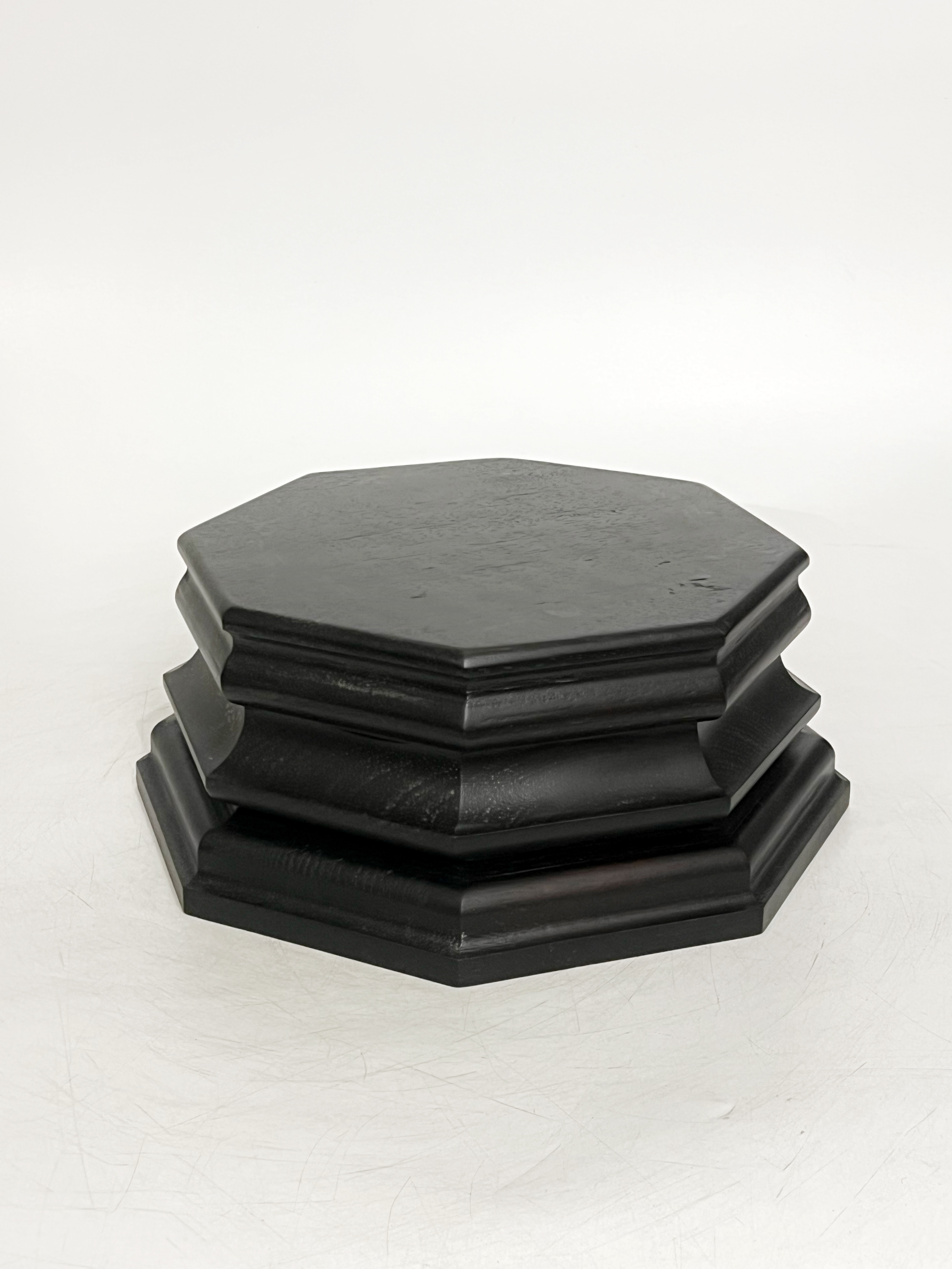 ฐานไม้มะค่า ทรงแปดเหลี่ยม