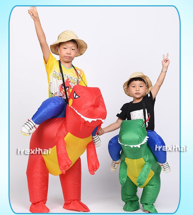 ชุดไดโนเสาร์ ชุดมาสคอต ไดโนเสาร์ แบบครึ่งท่อน SIZE XS (สำหรับเด็ก 1-4ขวบ)