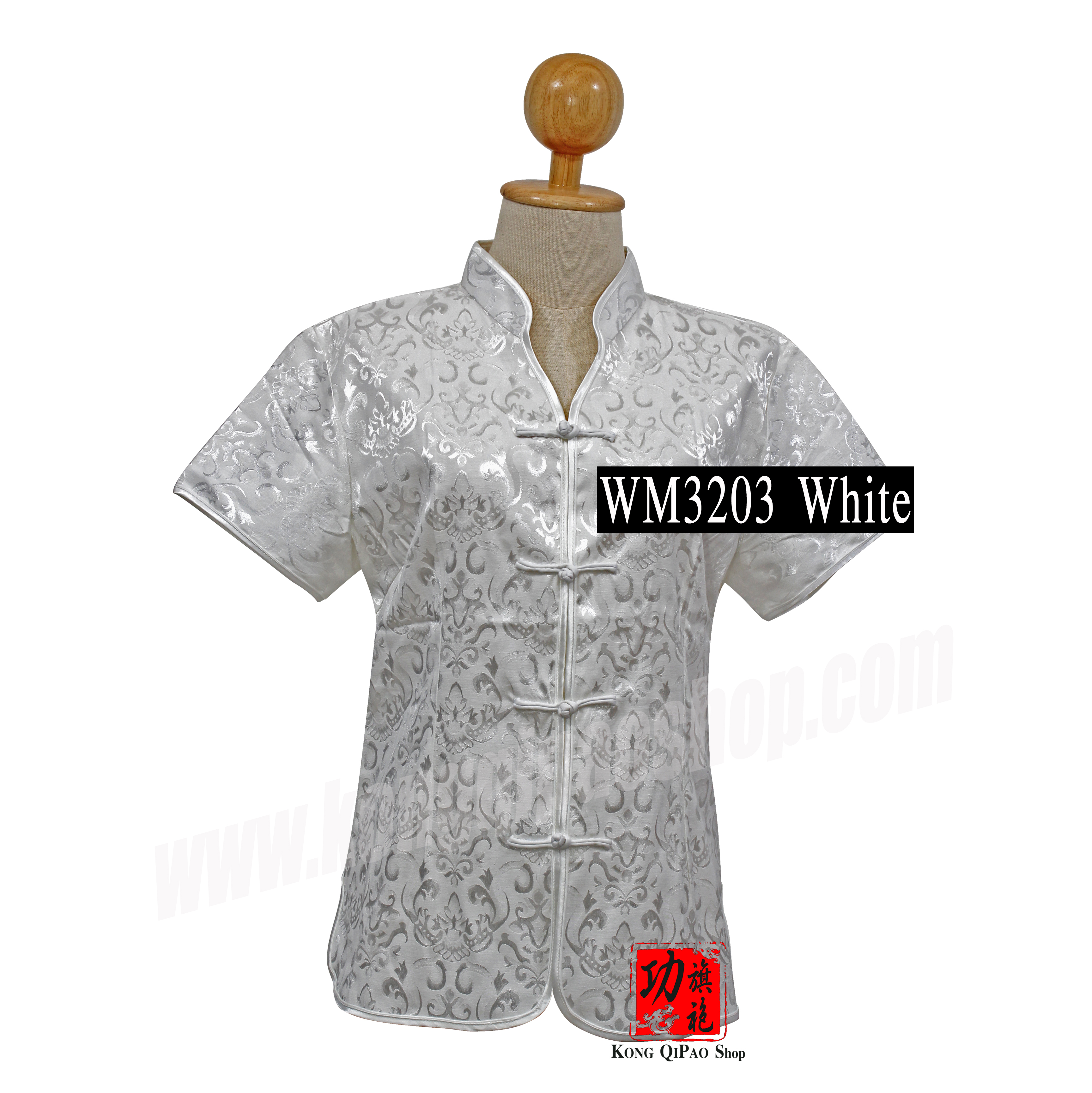 WM3203 เสื้อจีนผู้หญิง คอน้ำเต้า