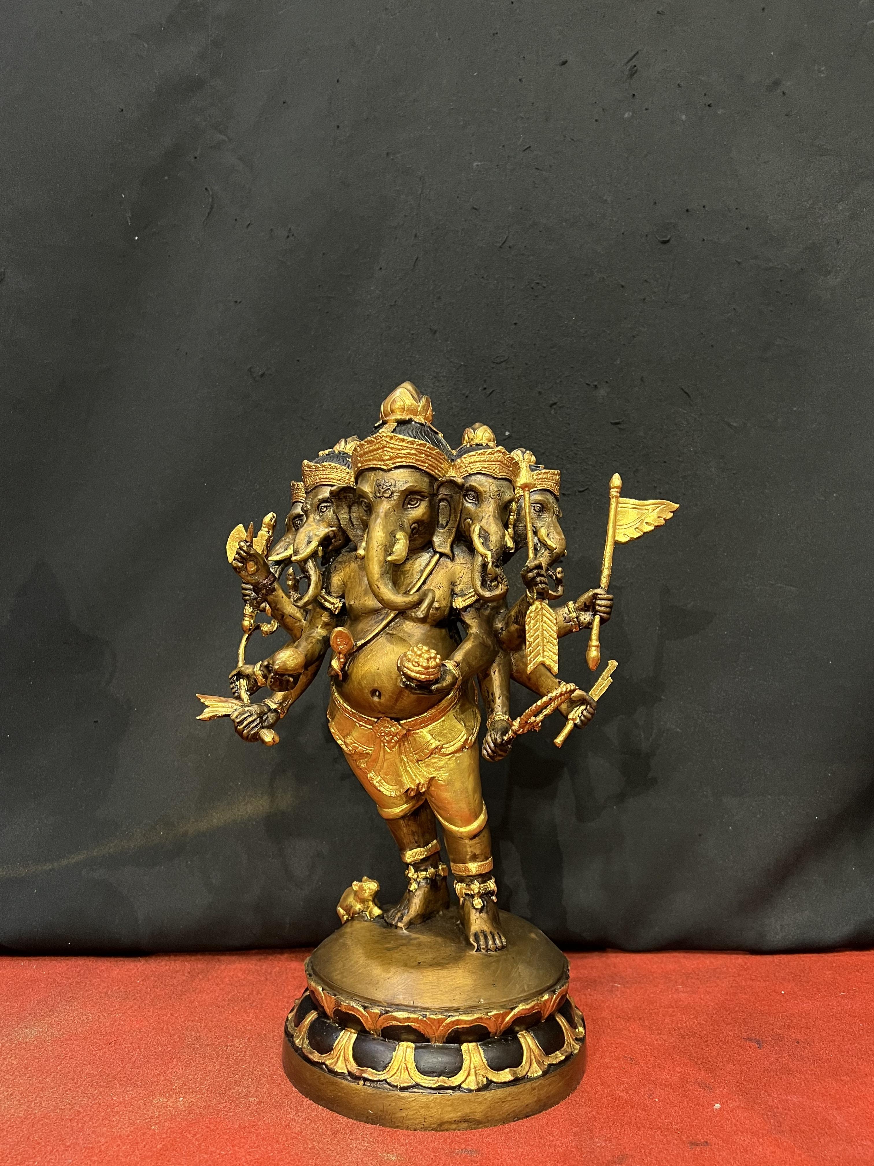 พระพิฆเนศ 5 เศียร หน้าตัก 7 นิ้ว