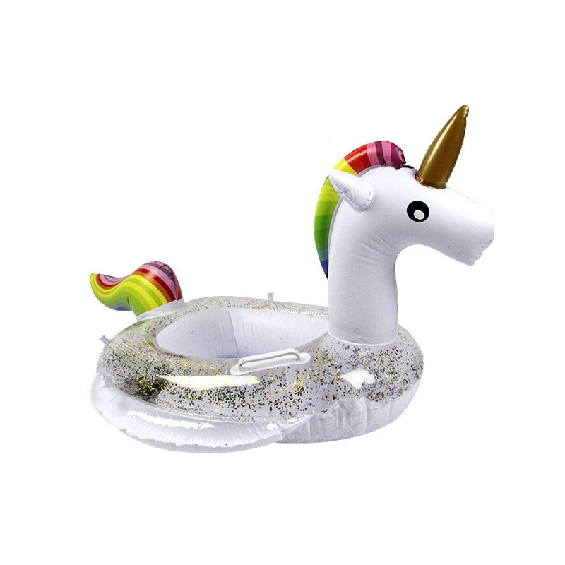 ห่วงยางยูนิคอร์น กลิตเตอร์ สำหรับเด็ก 6 เดือน-6 ปี Inflatable Baby Unicorn 6 months-6 years Pool Float