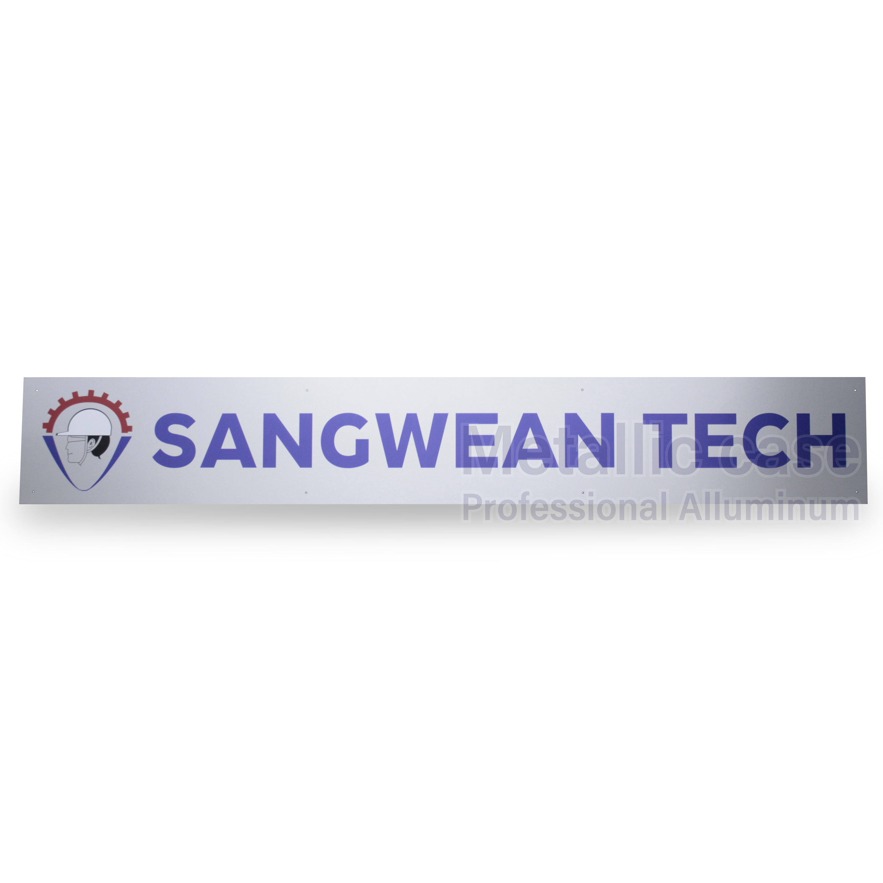metallic case 2-0570-AAA-6408/ ป้าย SANGWEAN TECH (2000x300x3 mm )