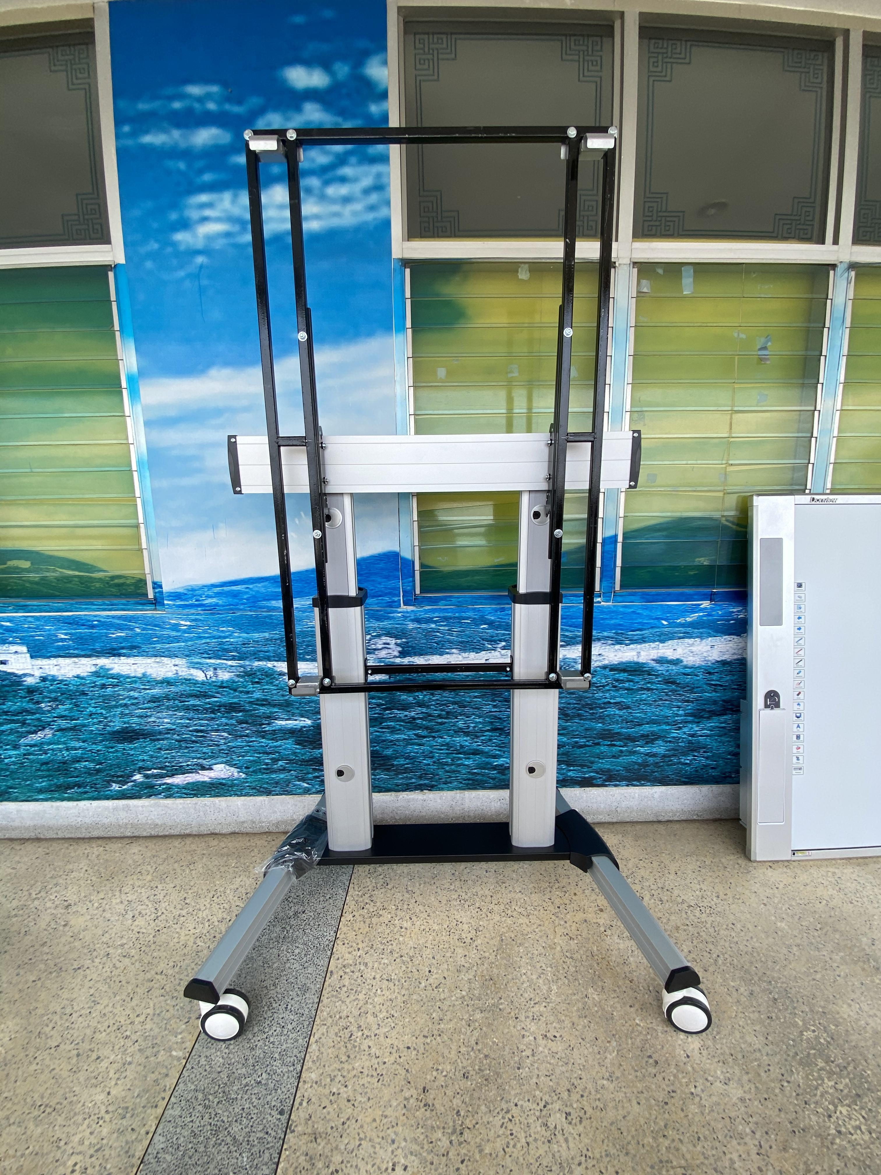 JMTVSTAND MT-F8200 ขาตั้งพื้นทีวีมีล้อเลื่อน(TV Stand) วัสดุ Aluminium อลูมิเนียม แบบล้อเลื่อนปรับสูง/ต่ำได้ 55"-98" นิ้ว{รับประกันสินค้า 3 ปี}0964746498