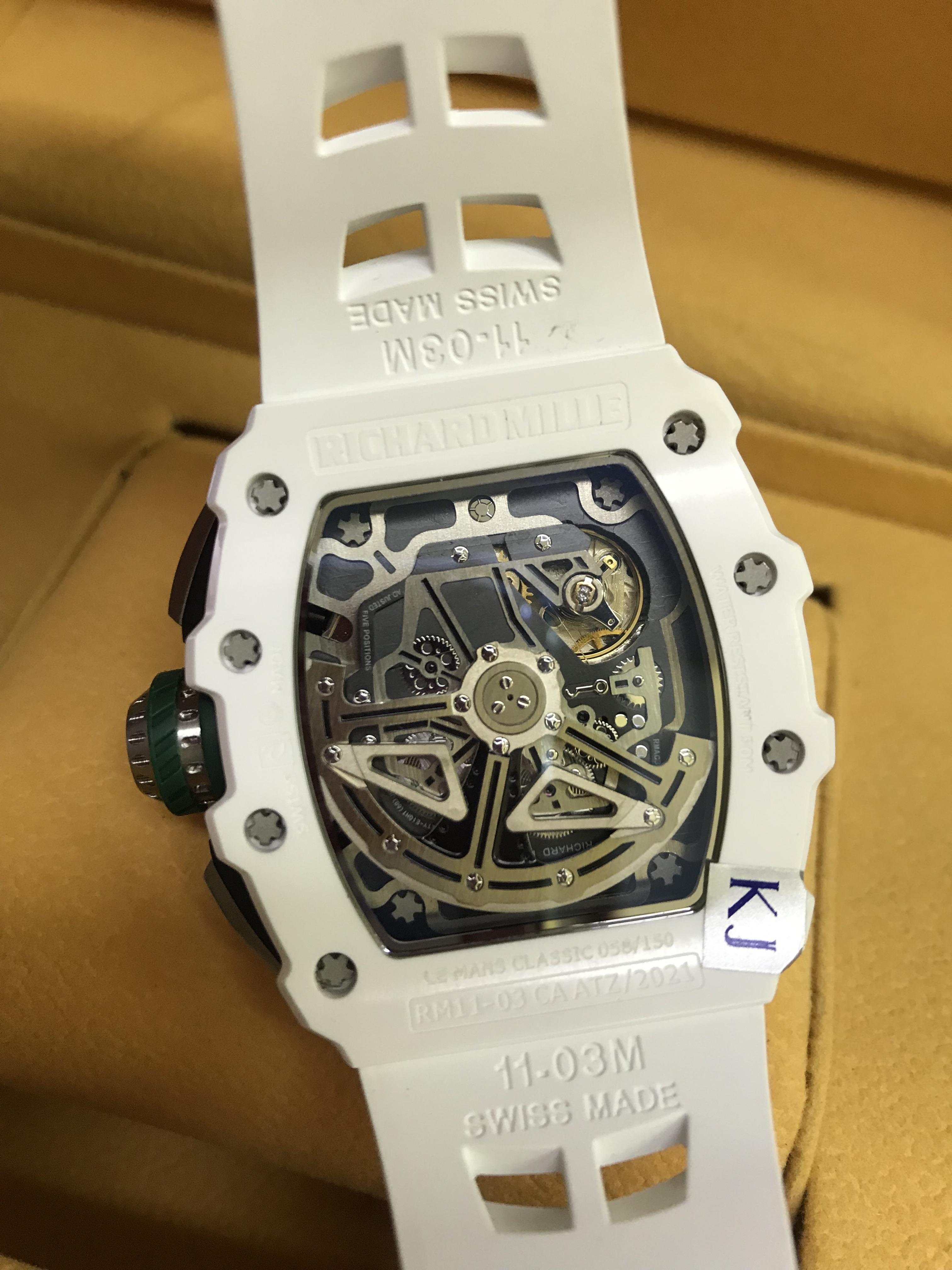 Richard Mille RM11-03 White Ceramic (Swiss KV) .