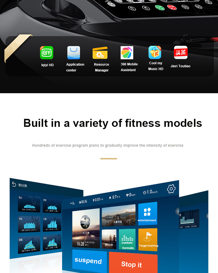 ลู่วิ่งไฟฟ้าCommercial AST10 WIFIหน้าจอ15.6นิ้วรุ่นใหม่ยี่ห้อWorld master fitness ACมอเตอร์4.0 แรงม้า