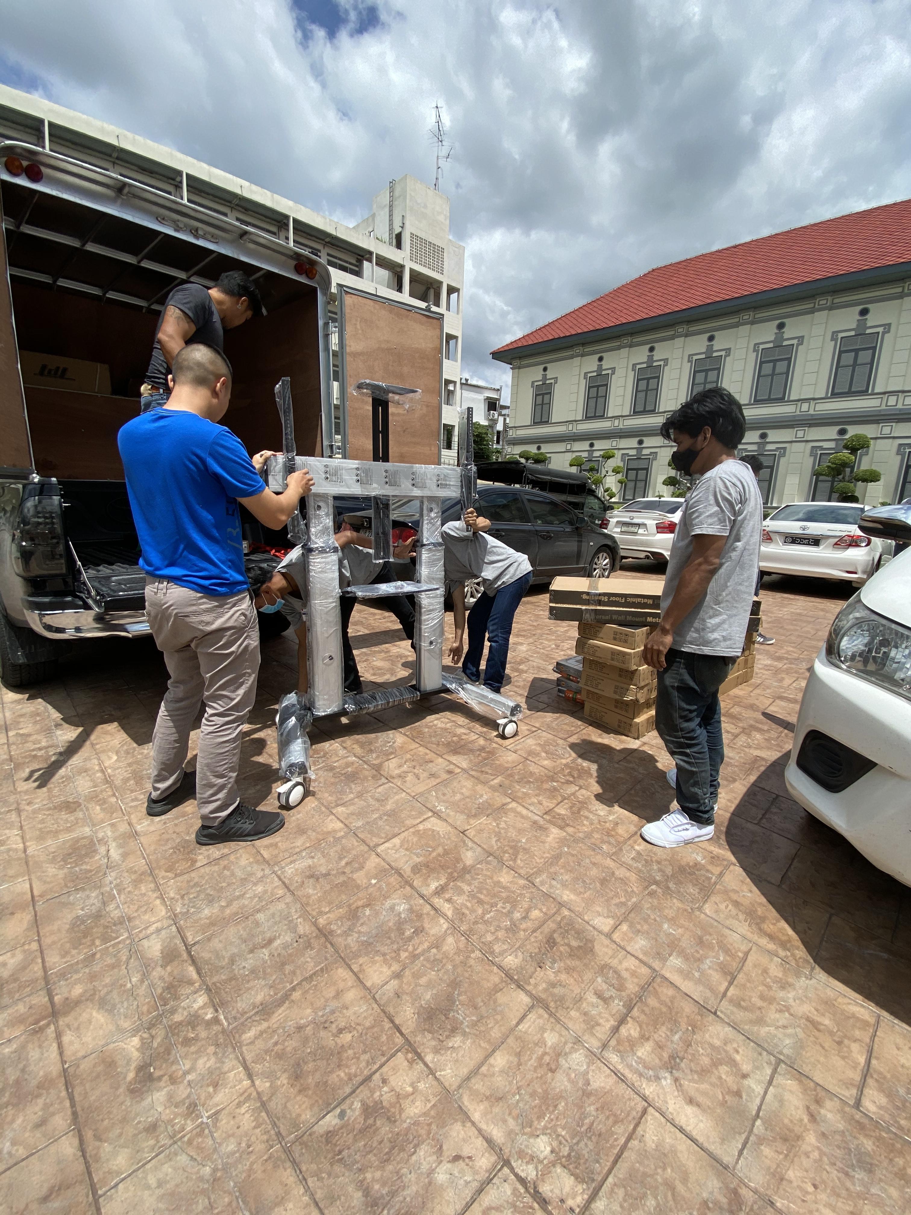 JMTVSTAND MT-F8200 ขาตั้งพื้นทีวีมีล้อเลื่อน(TV Stand) วัสดุ Aluminium อลูมิเนียม แบบล้อเลื่อนปรับสูง/ต่ำได้ 55"-98" นิ้ว{รับประกันสินค้า 3 ปี}0964746498